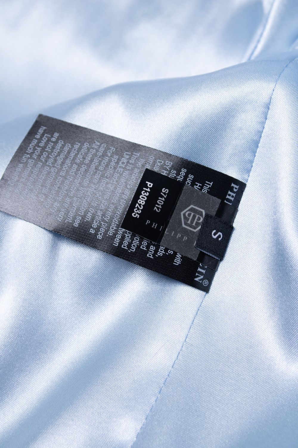 Philipp Plein Philipp Plein, light blue leather jacket with studs Size S / US 4 / IT 40 - 6 Thumbnail
