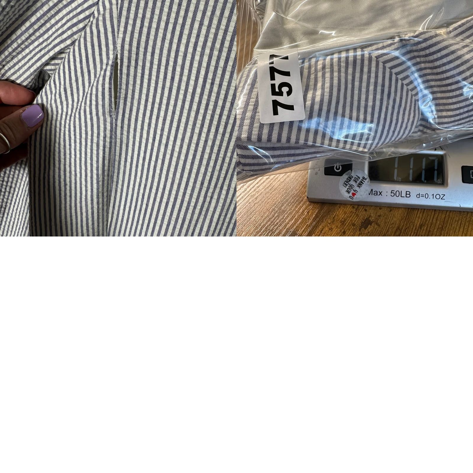 Jos. A. Bank Jos. A. Bank Seersucker Blazer Mens 50 Long Blue White Striped Cotton Sport Coat Size 50R - 9 Thumbnail