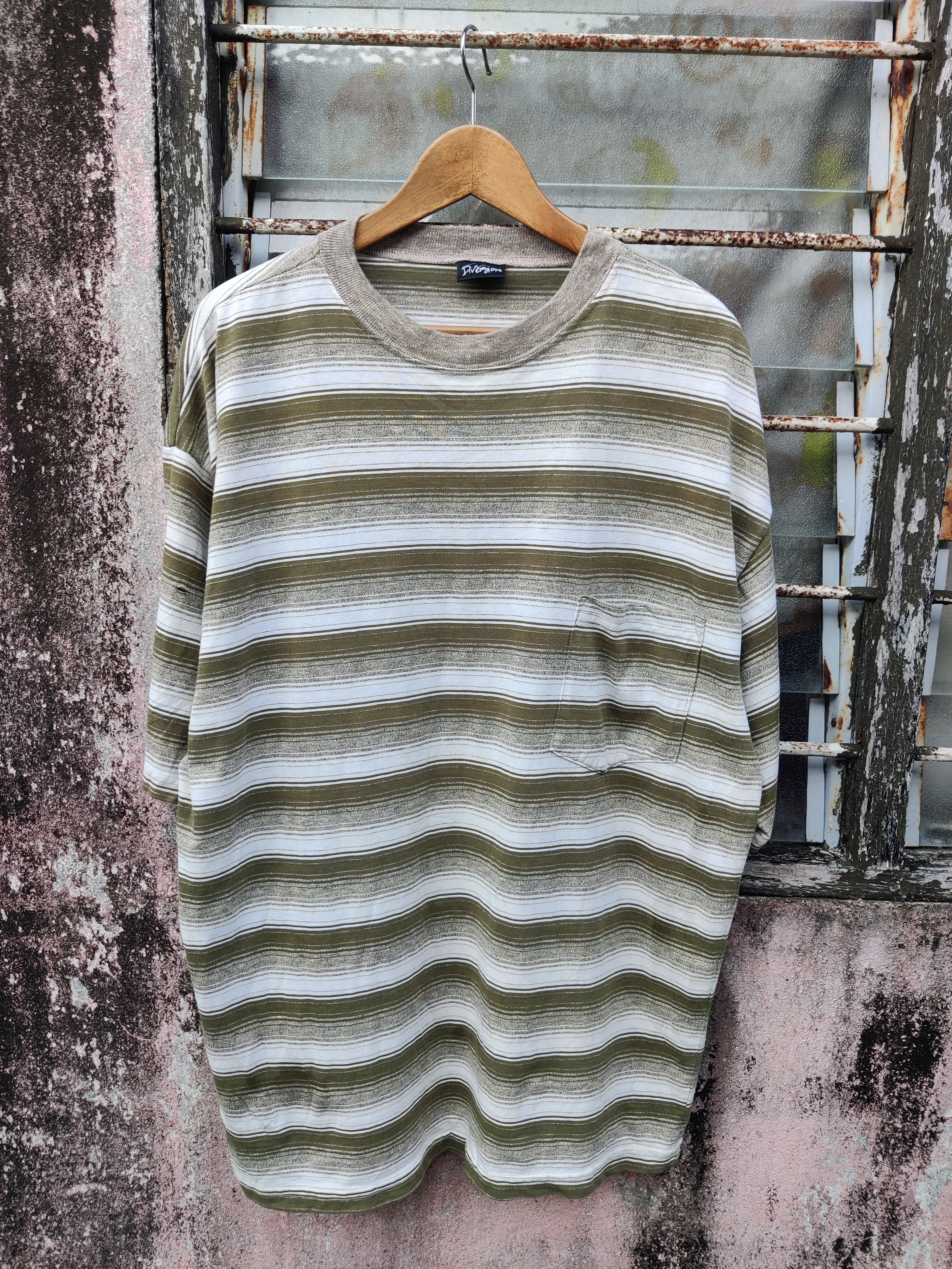 Vintage Vintage Archive Diversion Pocket Stripes Shirt Size US XL / EU 56 / 4 - 2 Thumbnail
