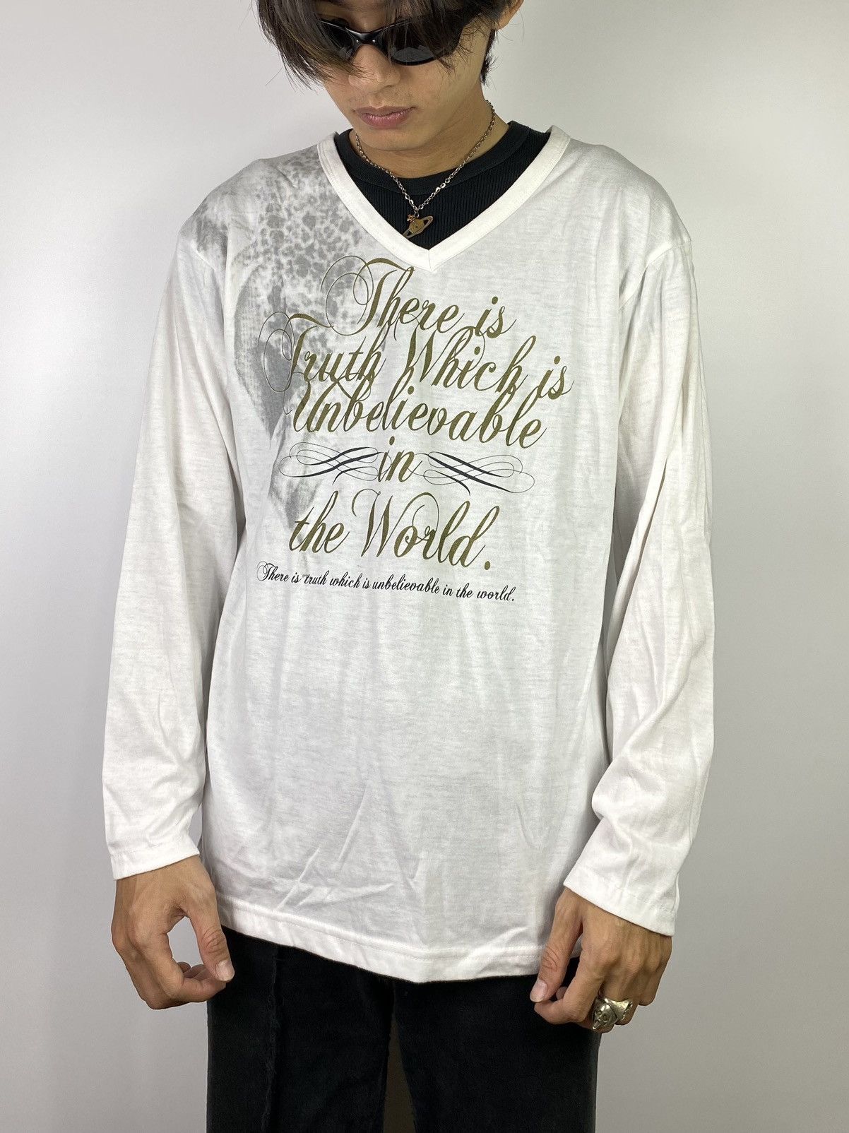 If Six Was Nine × Japanese Brand × Le Grande Bleu (L.G.B.) 2000s clash ahead poem longsleeve ifsixwasnine style Size US M / EU 48-50 / 2 - 2 Thumbnail