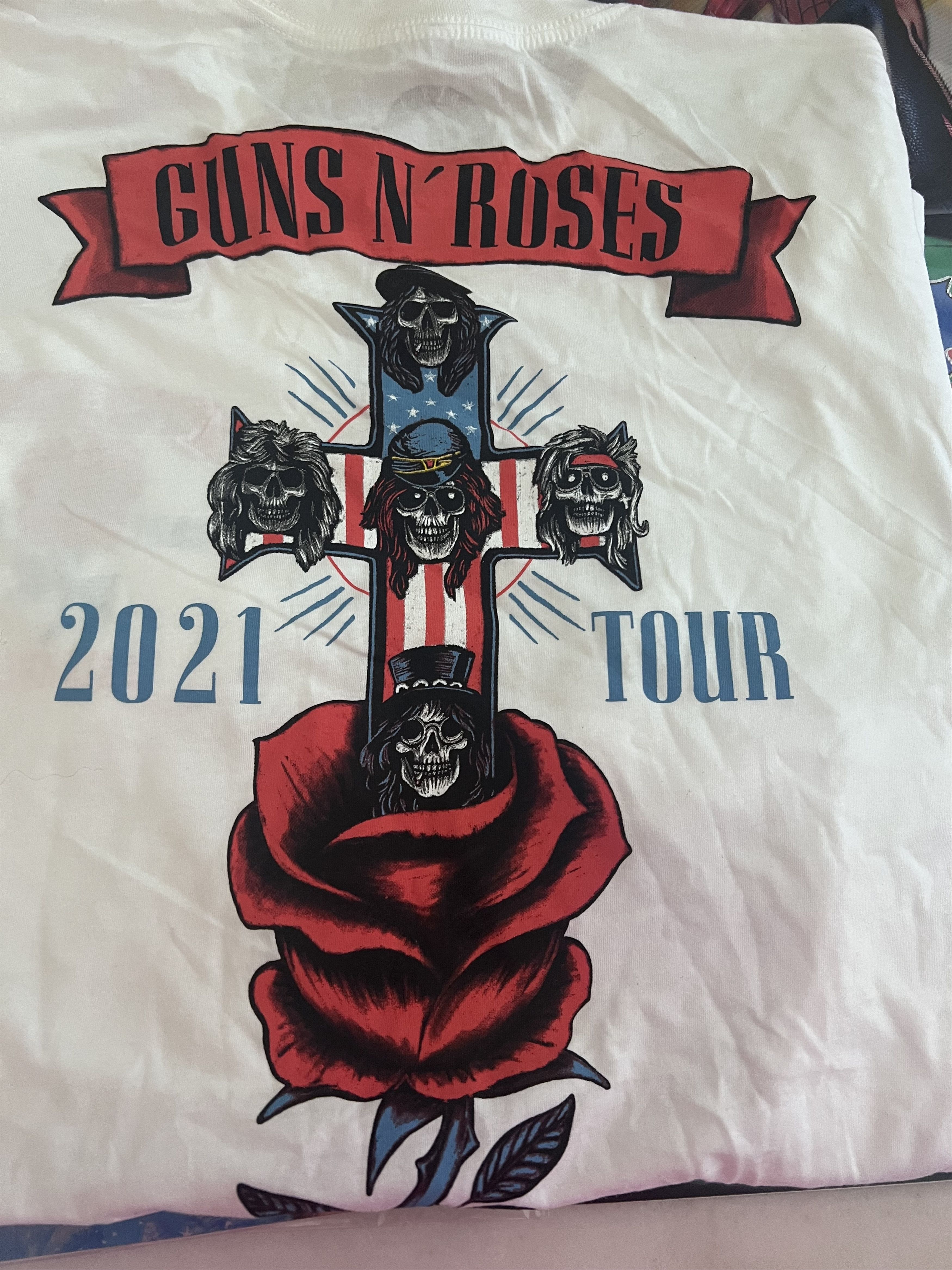 Guns N' Roses Gun’s N Roses North America Tour 2021 White Men’s Sz Small Size US S / EU 44-46 / 1 - 4 Thumbnail