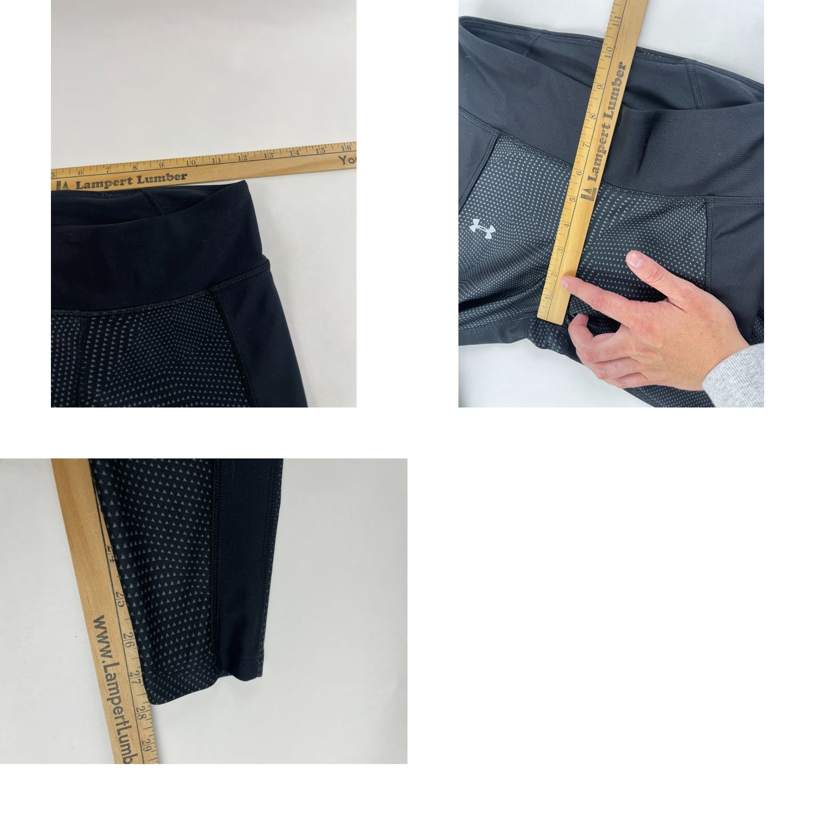 Under Armour Under Armour Legging Pants Women's S or XS Long Black Gray Zipped Pocket Sweatpants Size 28" / US 6 / IT 42 - 8 Thumbnail