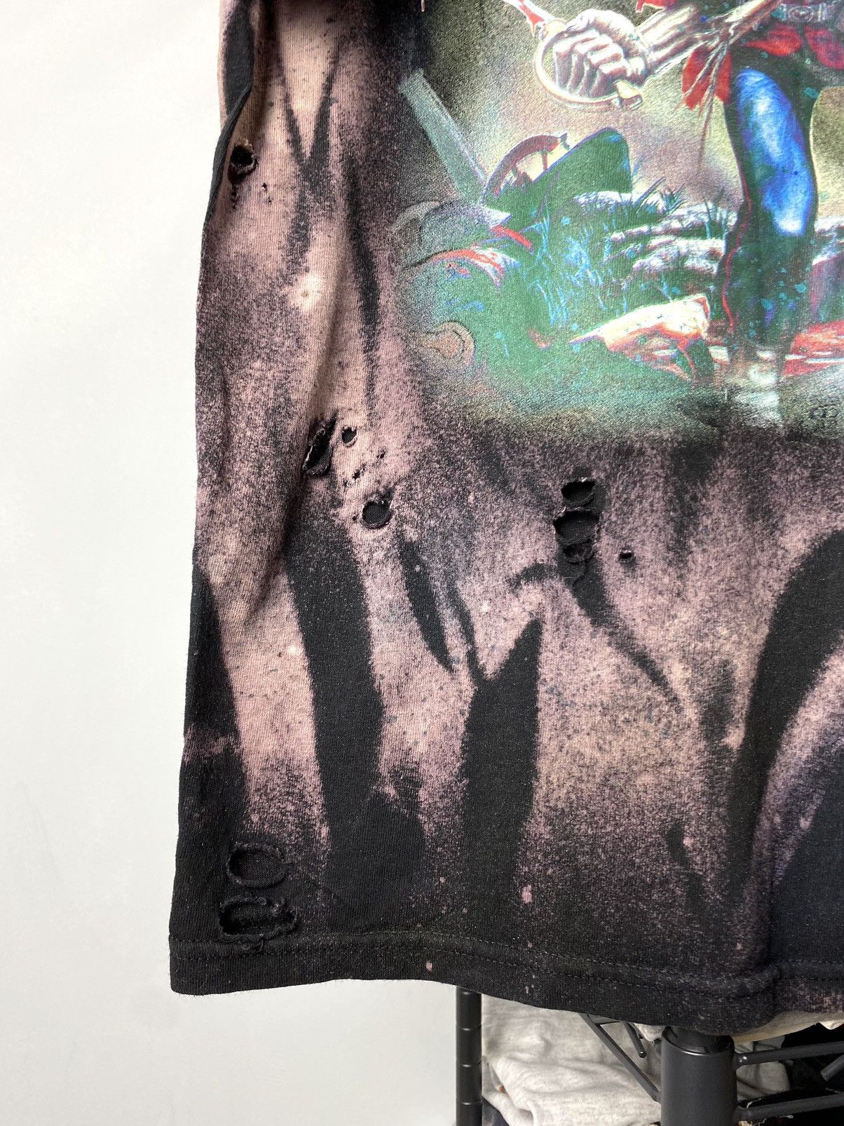 Band Tees × Iron Maiden × Vintage Vintage Iron Maiden T Shirt Tie Dye Rock Band Tee Size US L / EU 52-54 / 3 - 6 Thumbnail