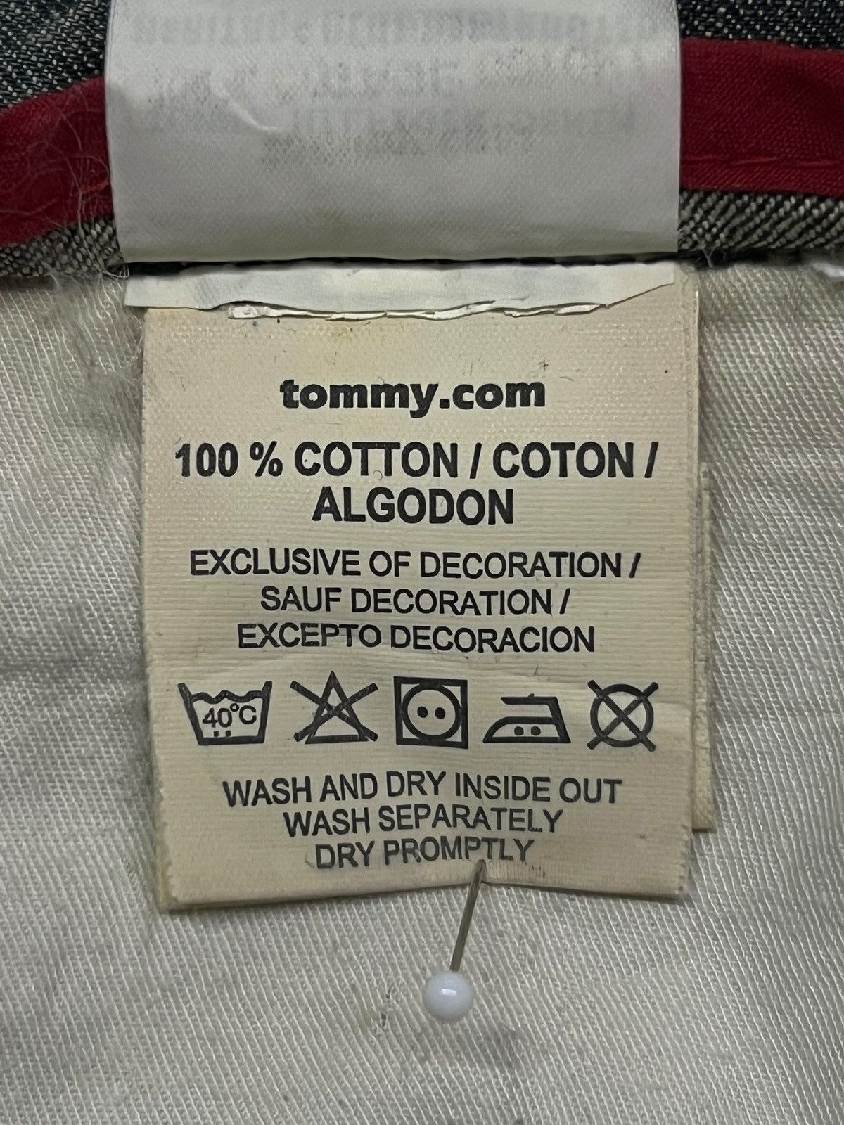 Tommy Hilfiger Baggy Vintage Tommy Hilfiger Denim Gage - Faded Mud Wash Size US 31 - 14 Thumbnail
