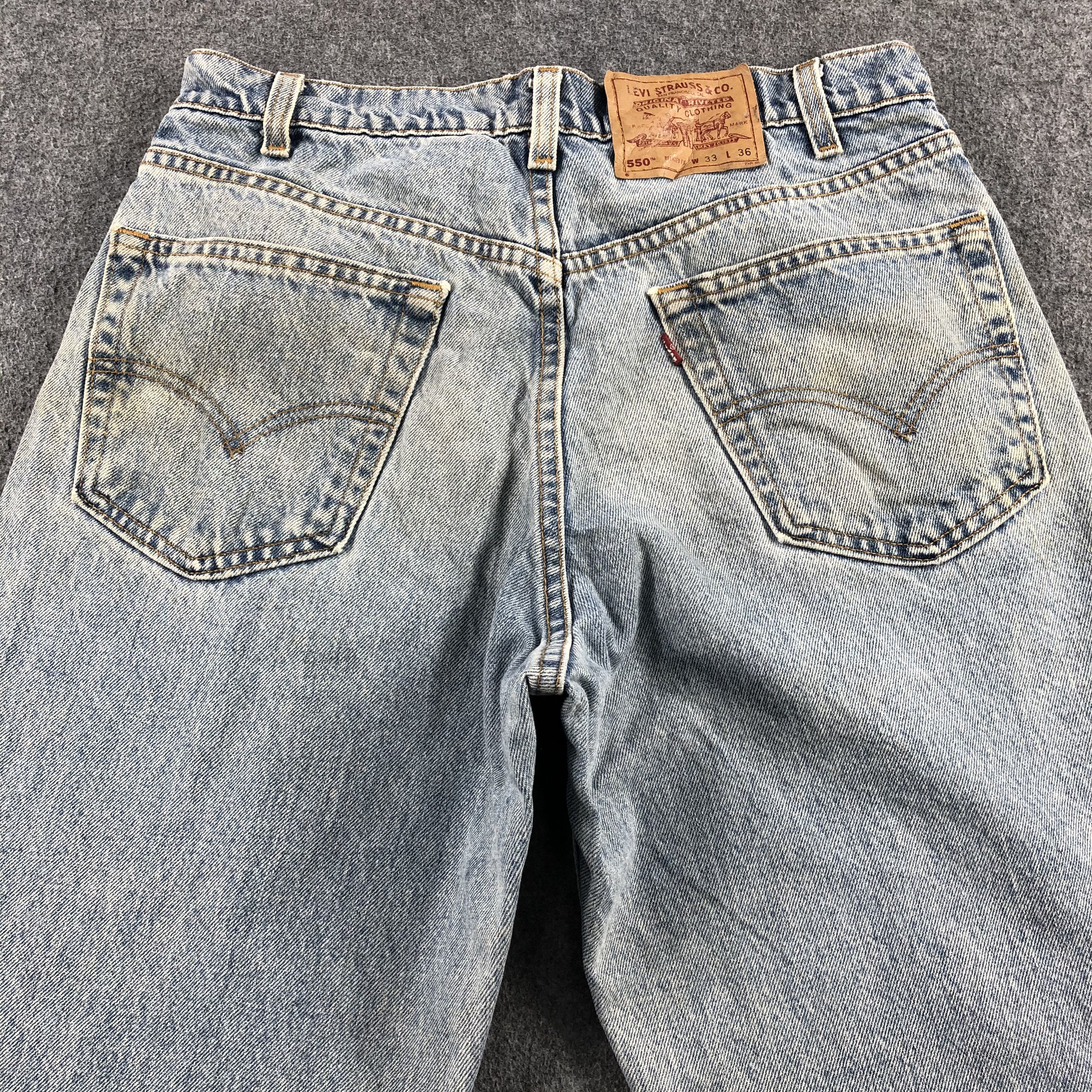 Levi's Vintage Light Wash Levis 550 Jeans-J2184 Size US 32 / EU 48 - 4 Thumbnail