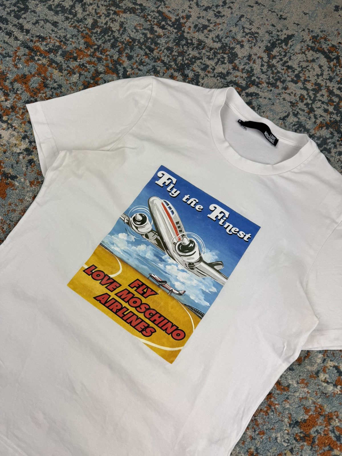 Moschino Love Moschino moschino airlanes airplane graphic tee Size US S / EU 44-46 / 1 - 3 Thumbnail