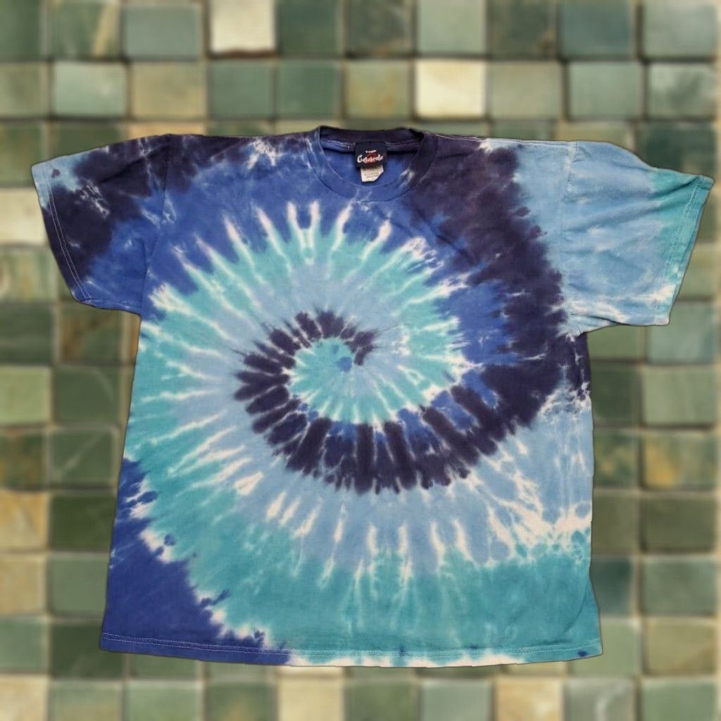 Vintage VINTAGE Time 2 Celebrate Shirt Mens Large Blue Tie Dye Retro Rasta Reggae Art Size US XL / EU 56 / 4 - 1 Thumbnail