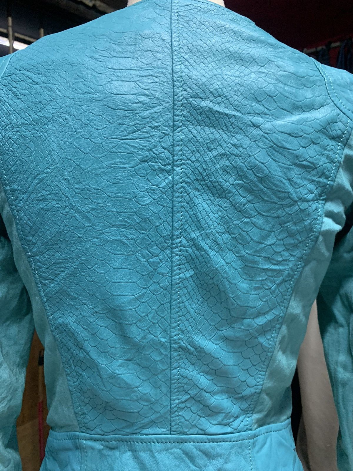 Imperial × Vintage IMPERIAL TURQUOISE PLEATHER JACKET Size US S / EU 44-46 / 1 - 23 Thumbnail