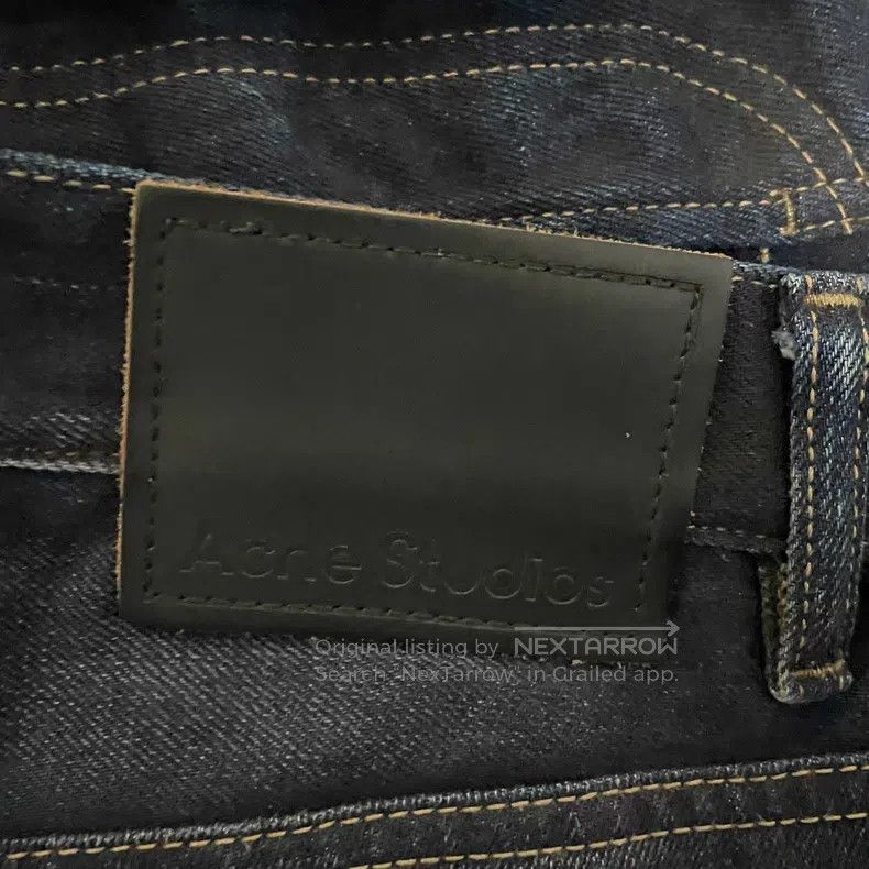 Acne Studios Acne Studios Black Distressed Mud-dyed Denim Pants Size US 33 - 3 Thumbnail