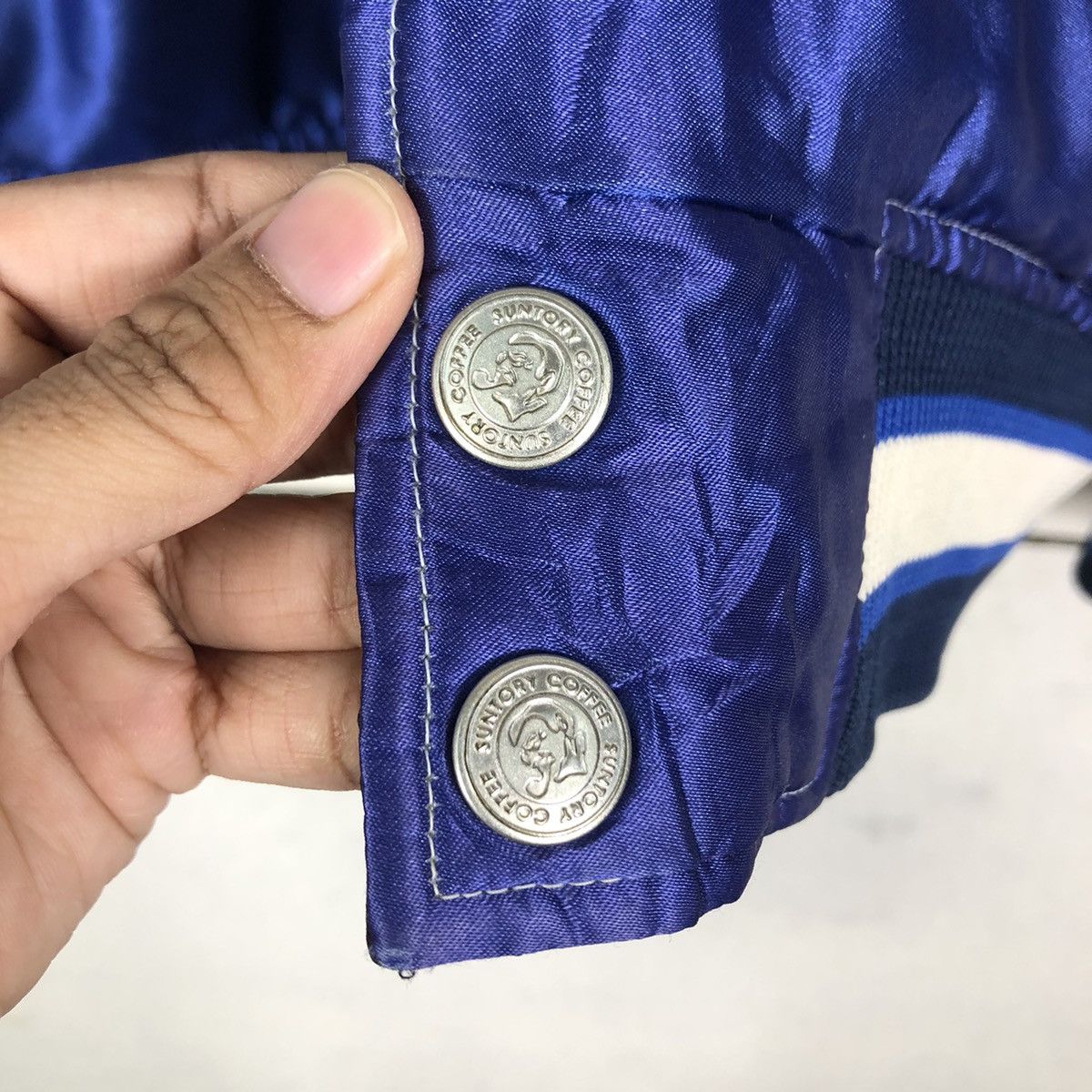 Japanese Brand 🔥Vintage Bomber Jacket Satin Sukajan Suntory Coffee Boss Size US M / EU 48-50 / 2 - 16 Thumbnail