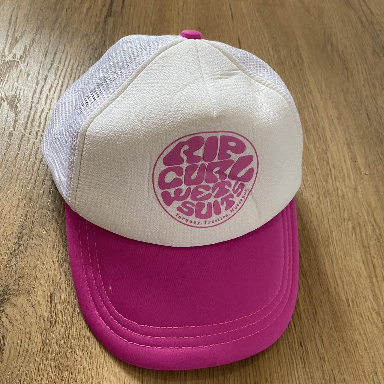 Other Pink and white Rip Curl wet suits trucker hat vintage Size ONE SIZE - 2 Thumbnail