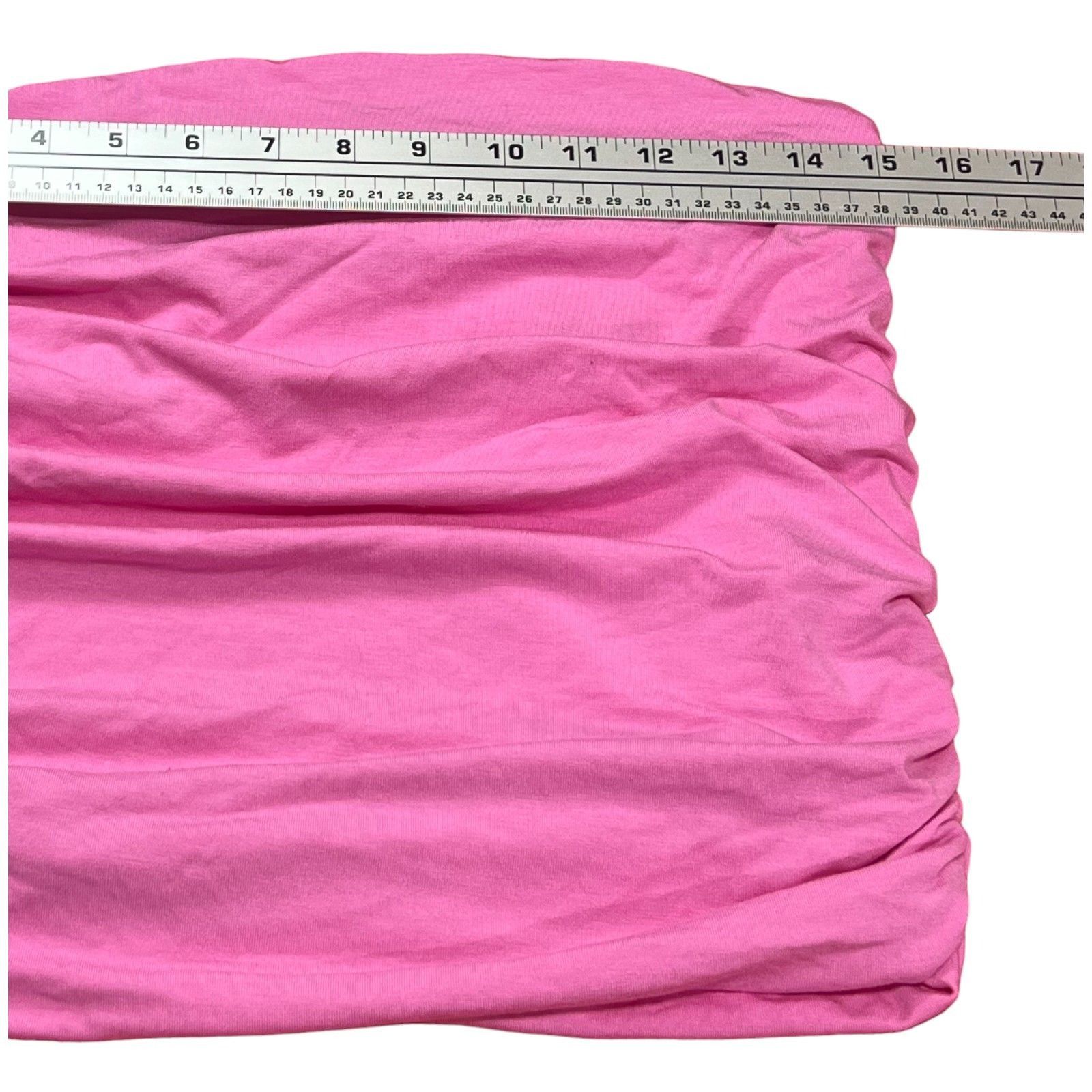 Other A New Day - Women's Slim Fit Ruched Tube Top Pink - XXS Size ONE SIZE - 5 Thumbnail