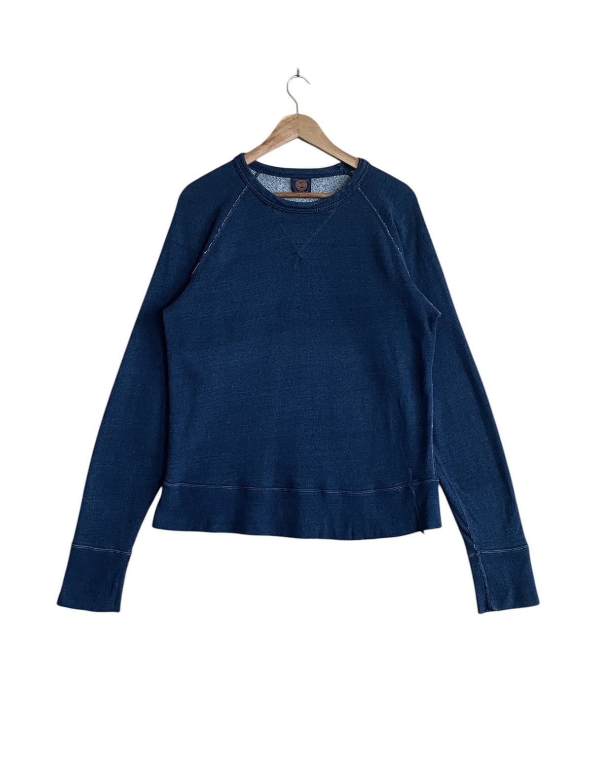 OMNIGOD Vintage Japanese Brand Omnigod Indigo Blue Sweatshirt 1990s Size US M / EU 48-50 / 2 - 1 Thumbnail