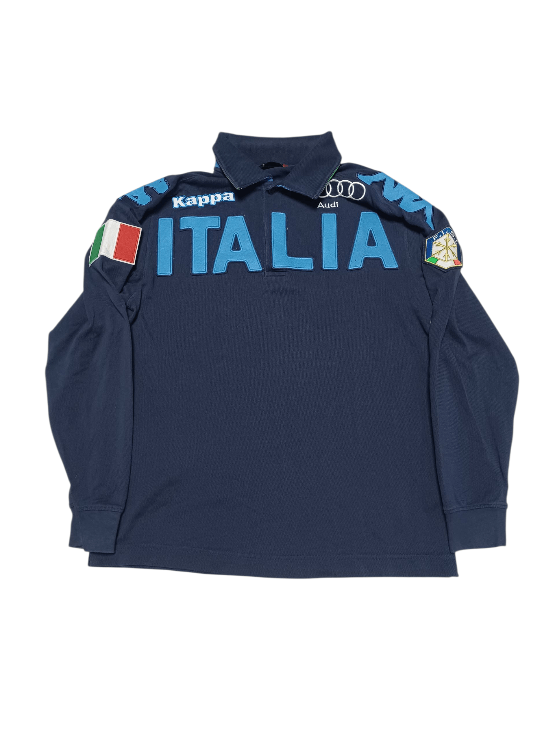 Kappa KAPPA ITALIA SKI TEAM VINTAGE BIG LOGO RUGBY SHIRT Size US M / EU 48-50 / 2 - 1 Thumbnail