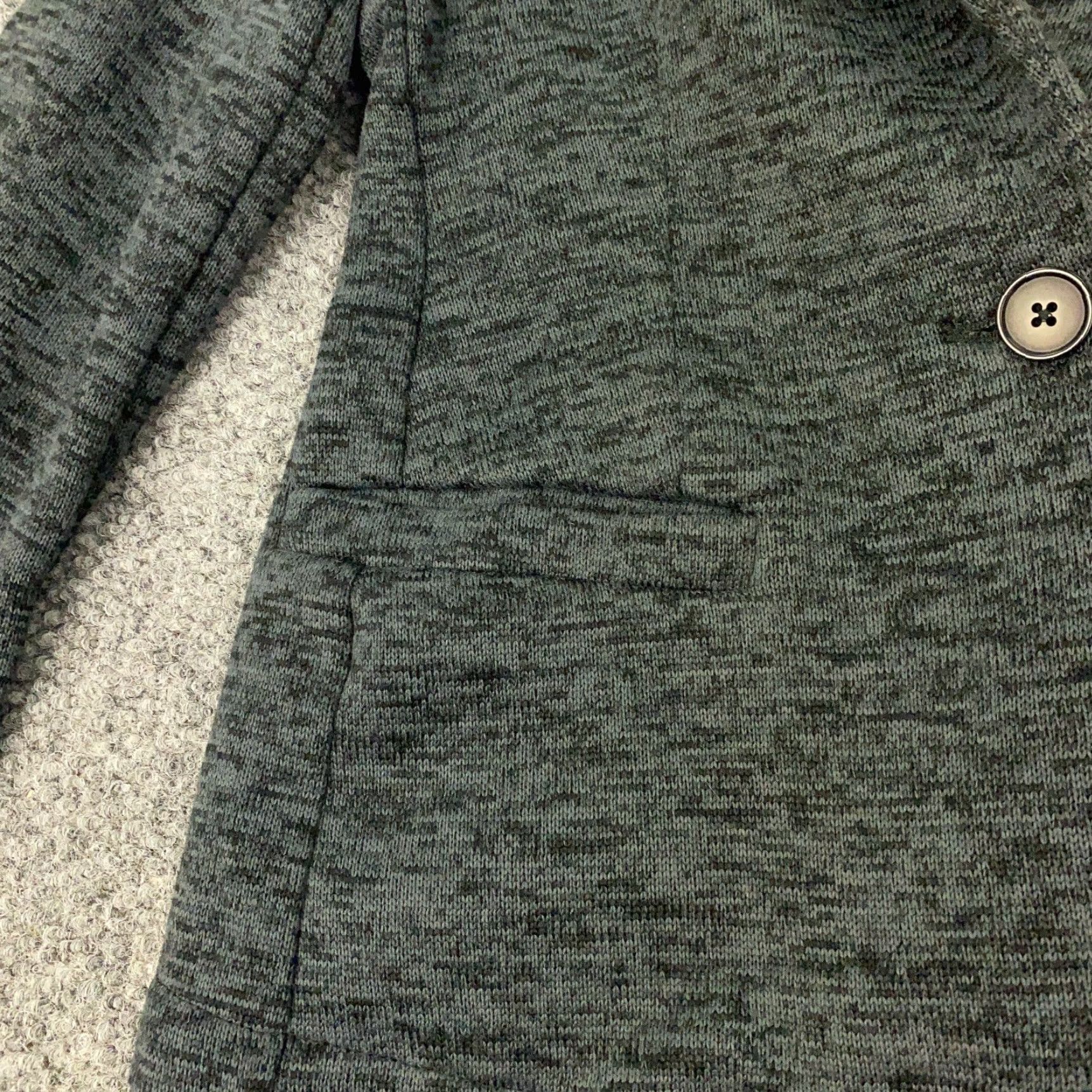 Lands' End Lands End Blazer Jacket Womens XS Gray One Button Casual Soft Shell Sweater Size XS / US 0-2 / IT 36-38 - 4 Thumbnail