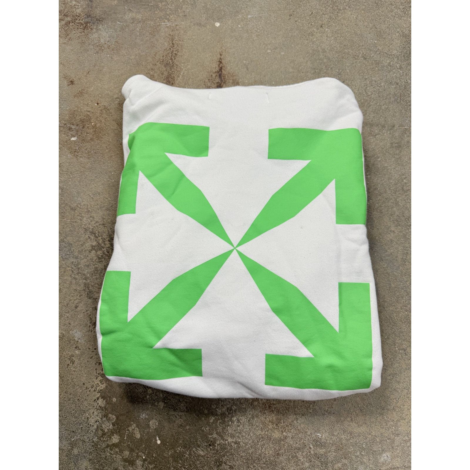 Off-White Off White Hoodie White Green Girl Used Medium Size US M / EU 48-50 / 2 - 4 Thumbnail