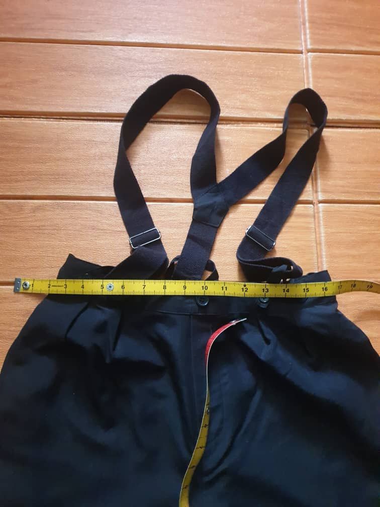 Japanese Brand Studio clip Japanese brand overall black pant Size 30" / US 8 / IT 44 - 8 Thumbnail