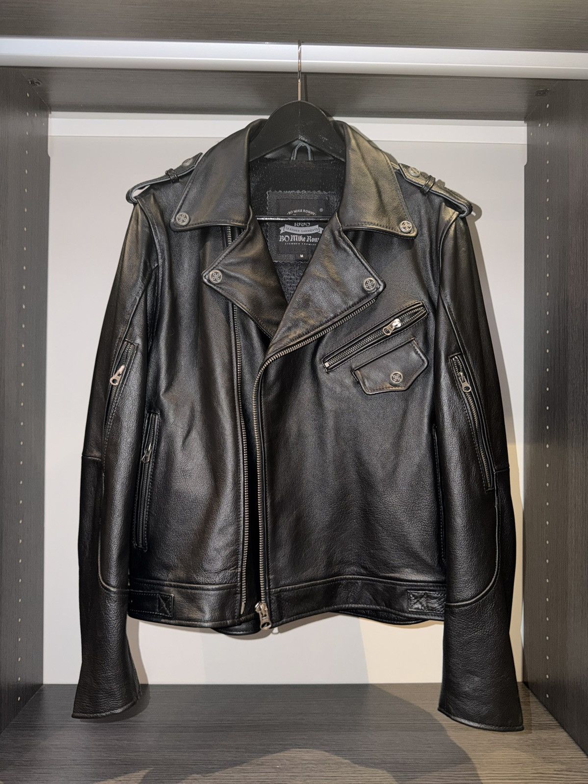 Other Genuine Cowhide Leather Moto Biker Jacket Size US M / EU 48-50 / 2 - 1 Thumbnail