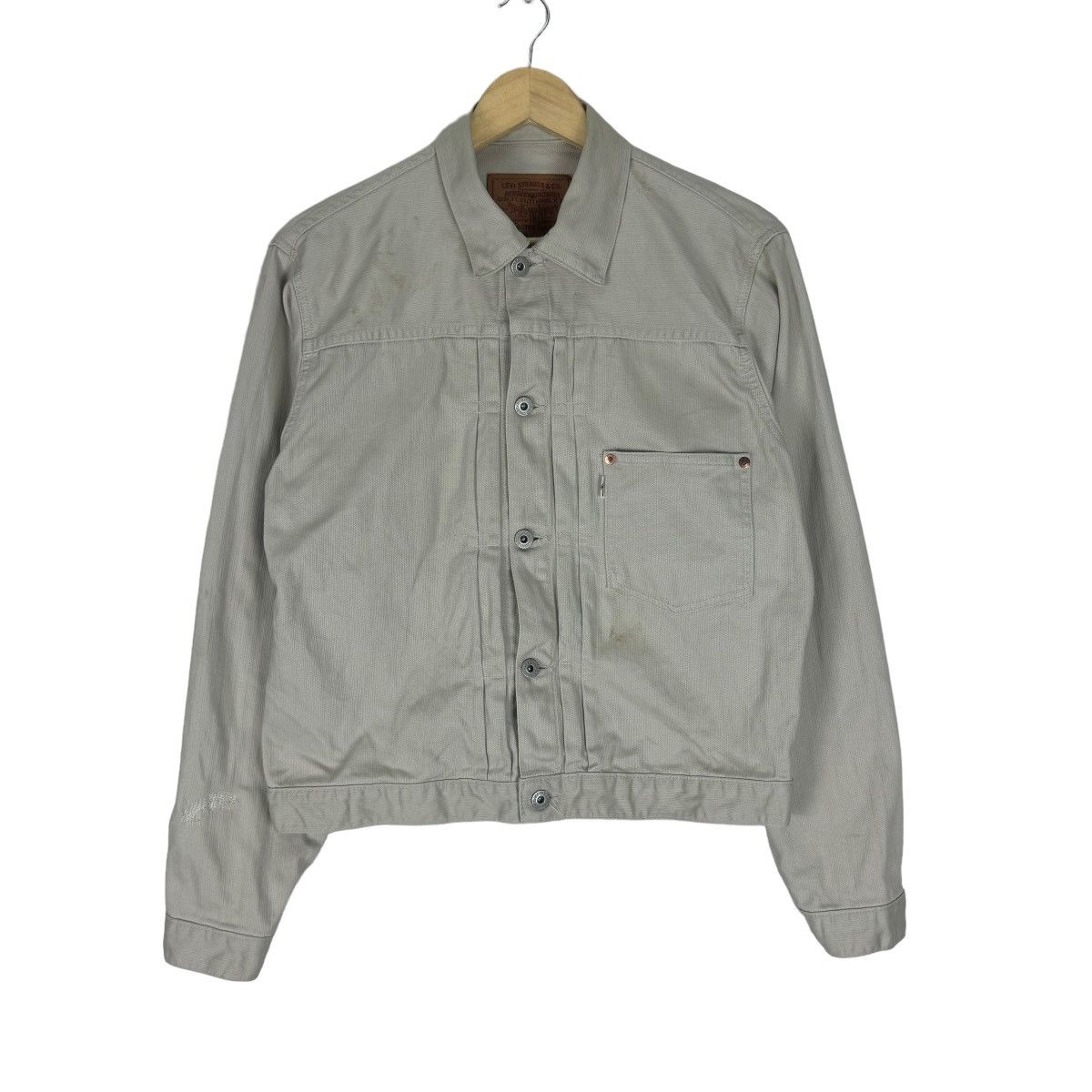 Veste Levi's Vintage Clothing Lot 3356 Sack Coat - Taille M, Grise, Coupe Militaire, Neuf Sans étiquettes