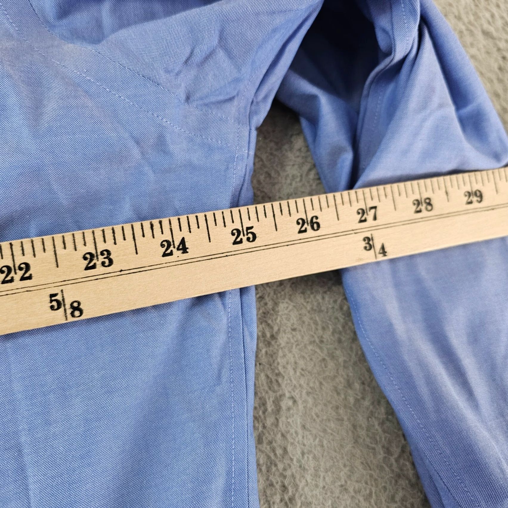 Brooks Brothers Brooks Brothers Dress Shirt Mens 17.5 38 Blue Madison Fit Supima Cotton Stretch Shirt Regular Blue Mens 17.5 Neck Size 17.5 French Cuff Size 48R - 7 Thumbnail