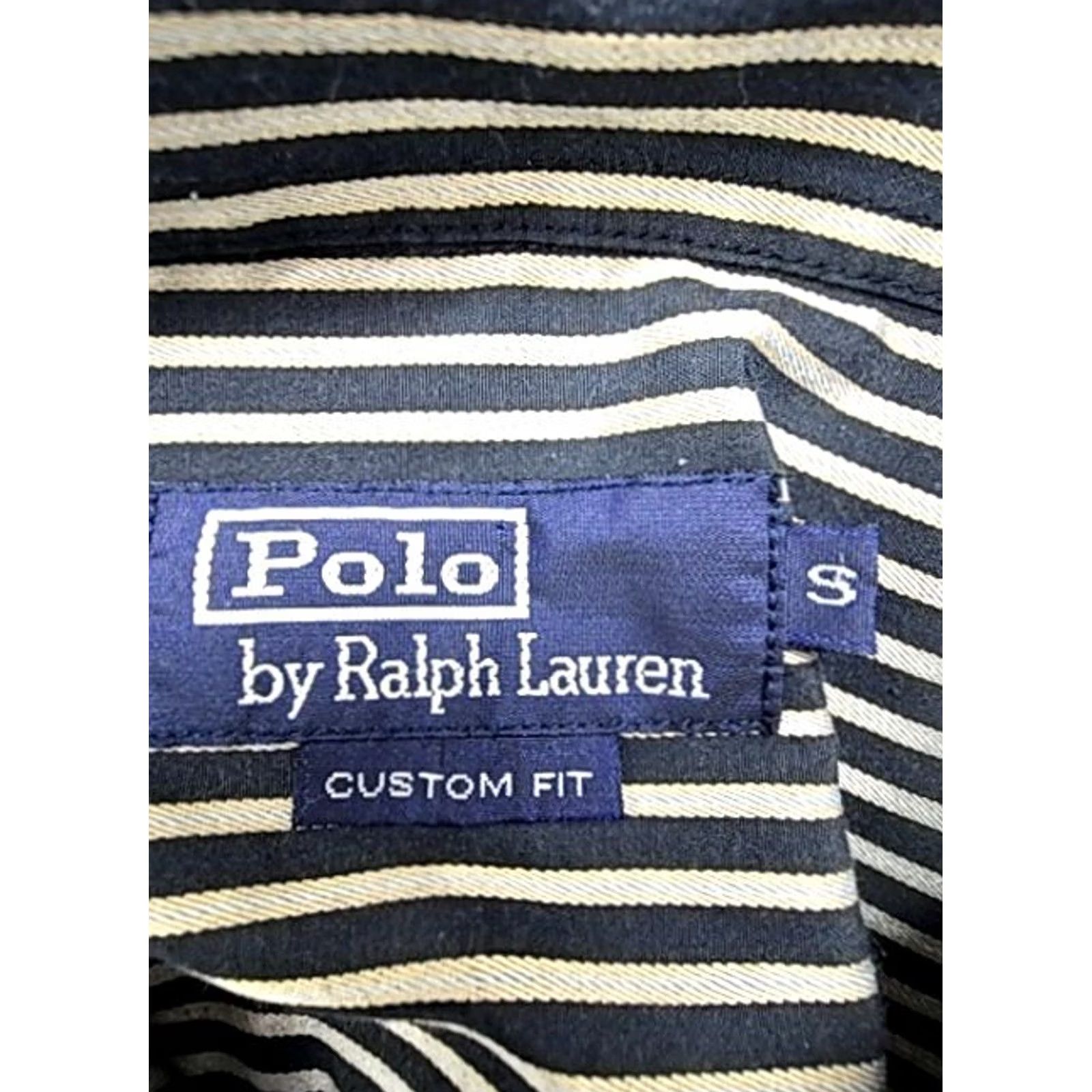 Polo Ralph Lauren Polo Ralph Lauren Dress Shirt Polo by Ralph Lauren Striped Black White Custom Fit Men's S Size 36R - 3 Thumbnail