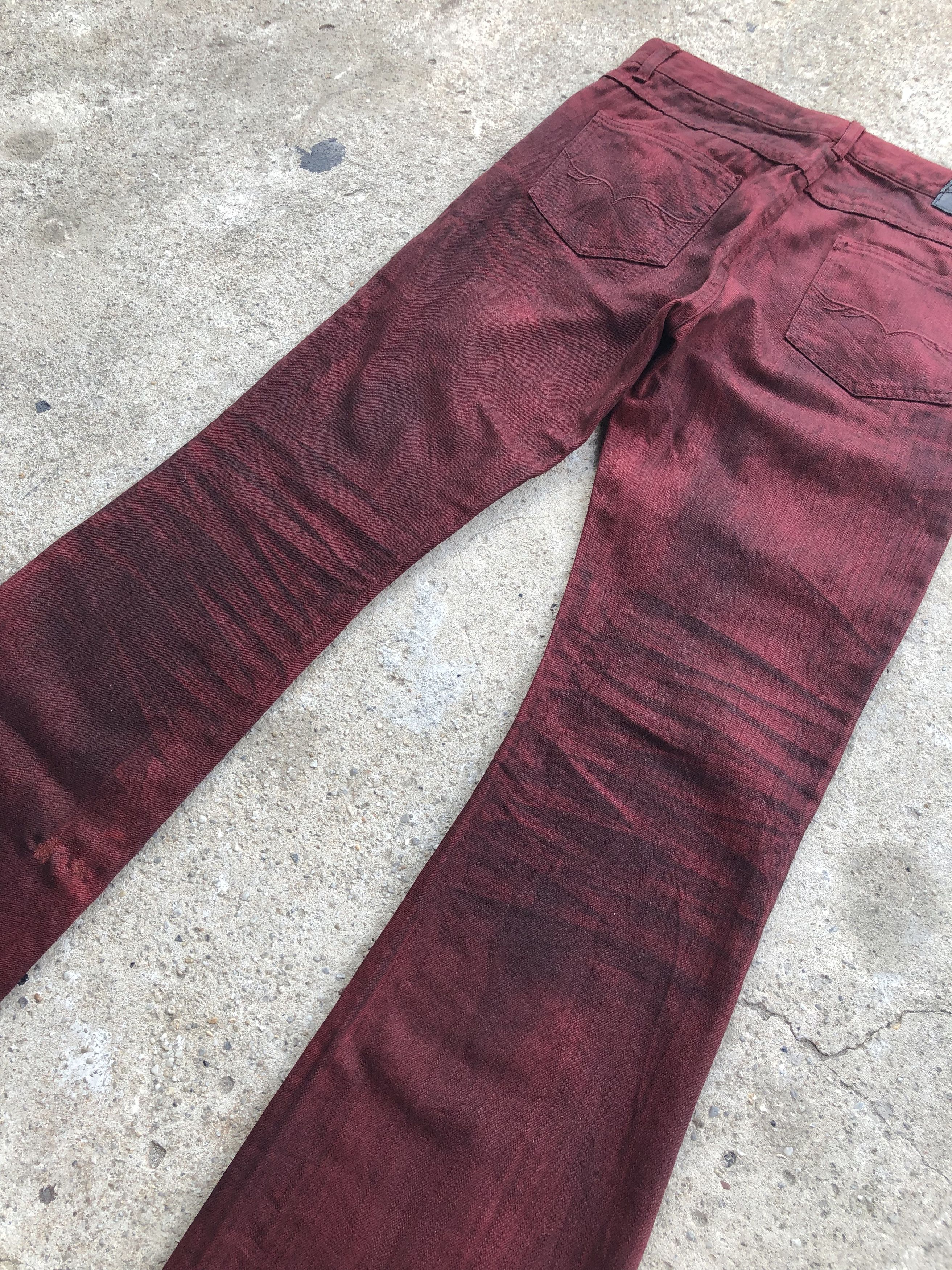 GOSTAR DE FUGA × If Six Was Nine × Le Grande Bleu (L.G.B.) Gostar de fuga Red Clawmark flared denim Size US 30 / EU 46 - 6 Thumbnail