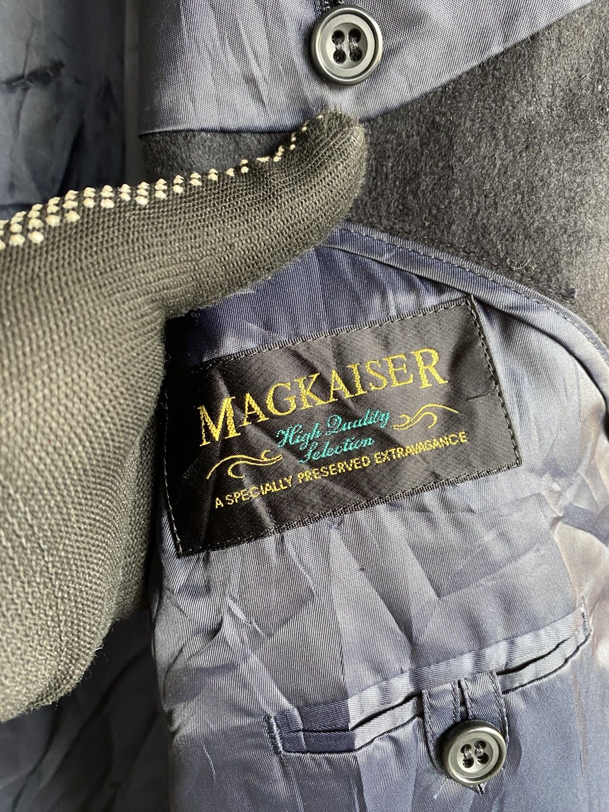 Japanese Brand MAGKAISER Pure Cashmere Long Coat Black Men’s Size 94 A6 Size US M / EU 48-50 / 2 - 10 Thumbnail