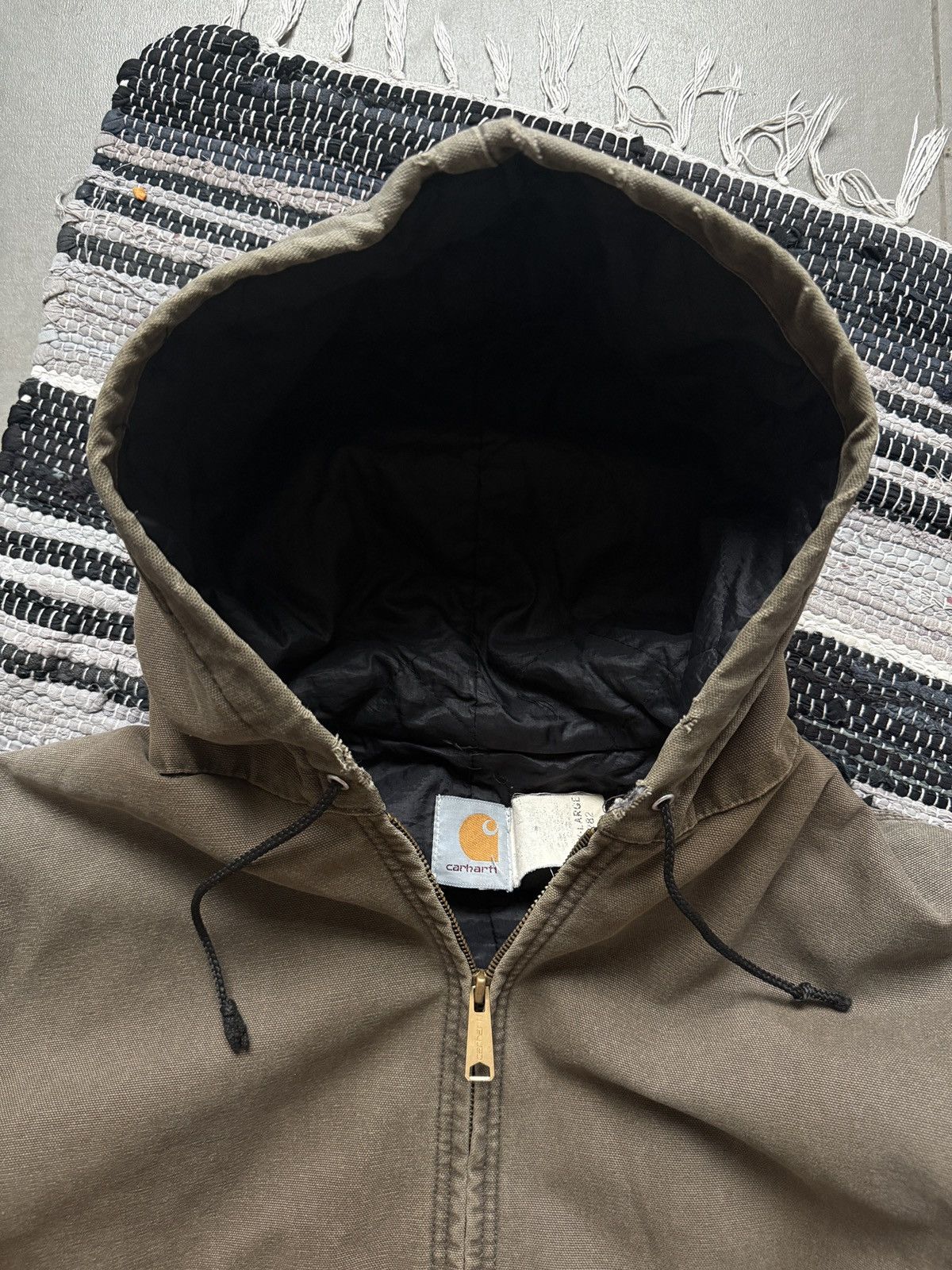 Carhartt CHT JQ282 X-Large oversize denim Carhartt jacket insulated Size US XL / EU 56 / 4 - 4 Thumbnail