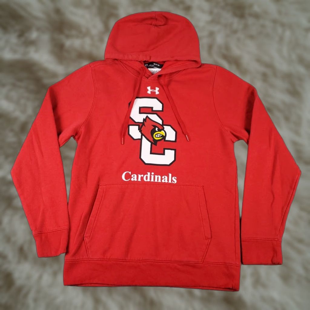 Under Armour Under Armour Sweater Mens Small Red Casual Pullover Hoodie Sweatshirt Size US S / EU 44-46 / 1 - 1 Thumbnail
