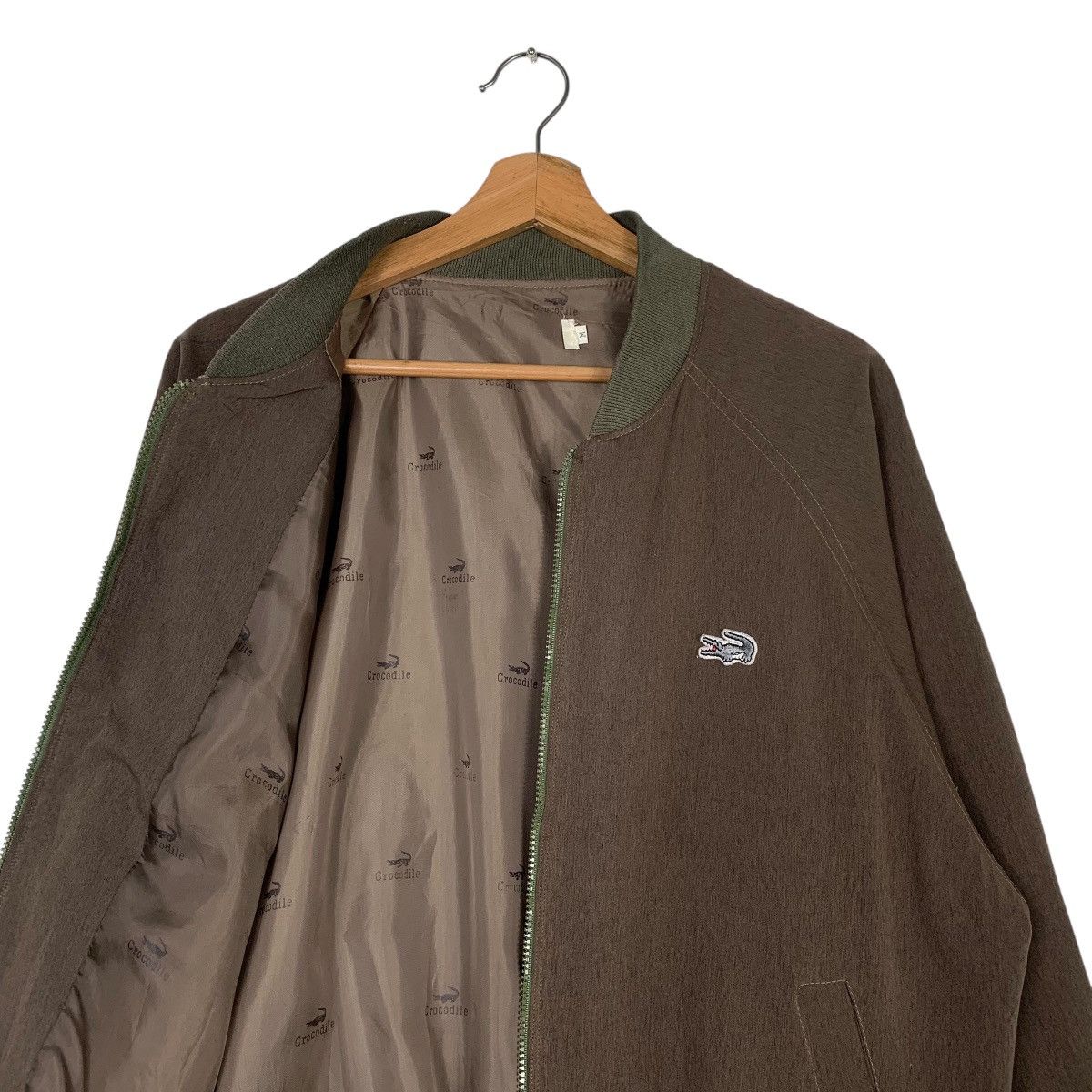Lacoste Vintage Crocodile Fleece Bomber Jacket Size US M / EU 48-50 / 2 - 10 Thumbnail