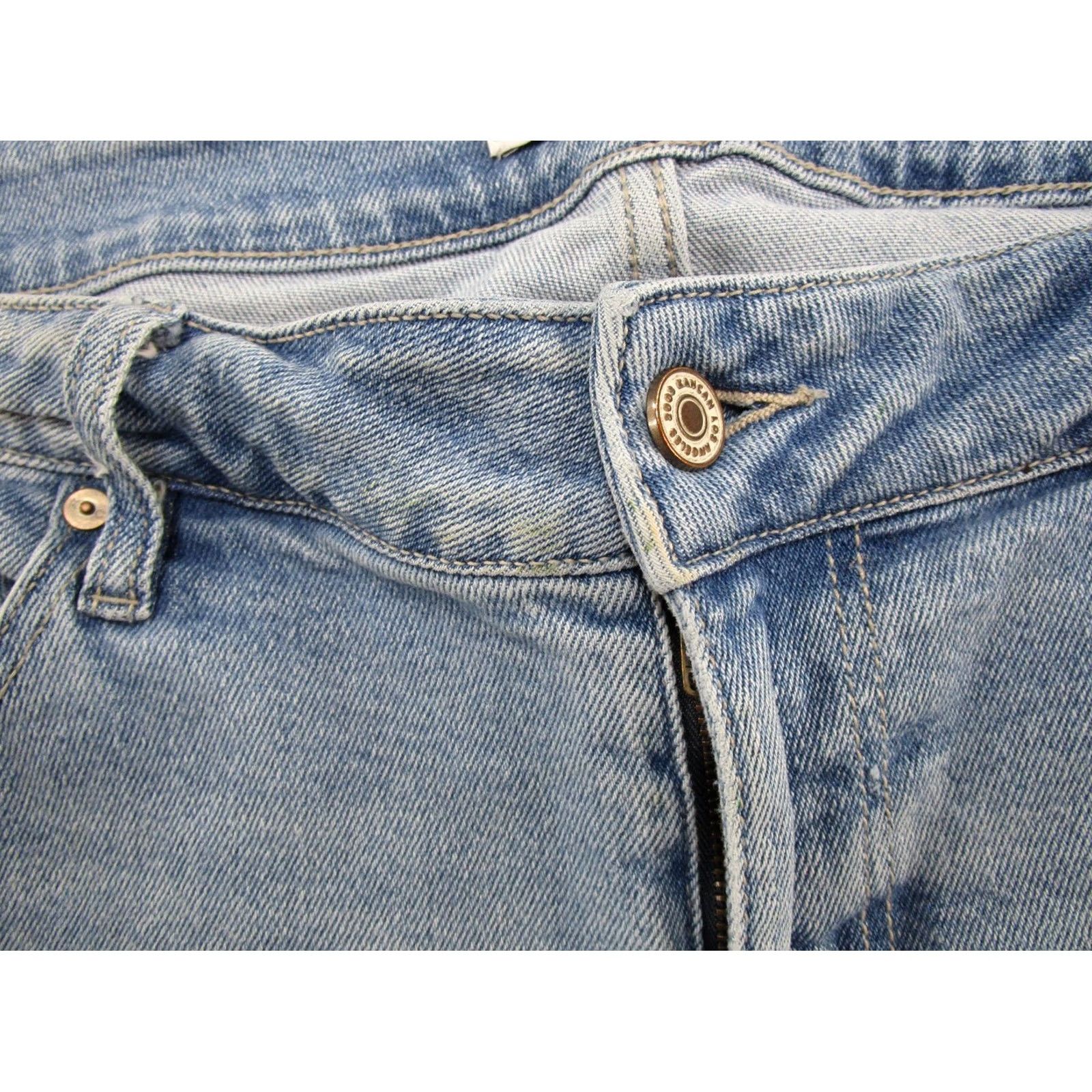 Vintage KanCan Jeans Distressed Straight Denim Blue 5-Pocket Plus 18 Medium Wash Womens Shoes? Size 40" / US 18 - 5 Thumbnail