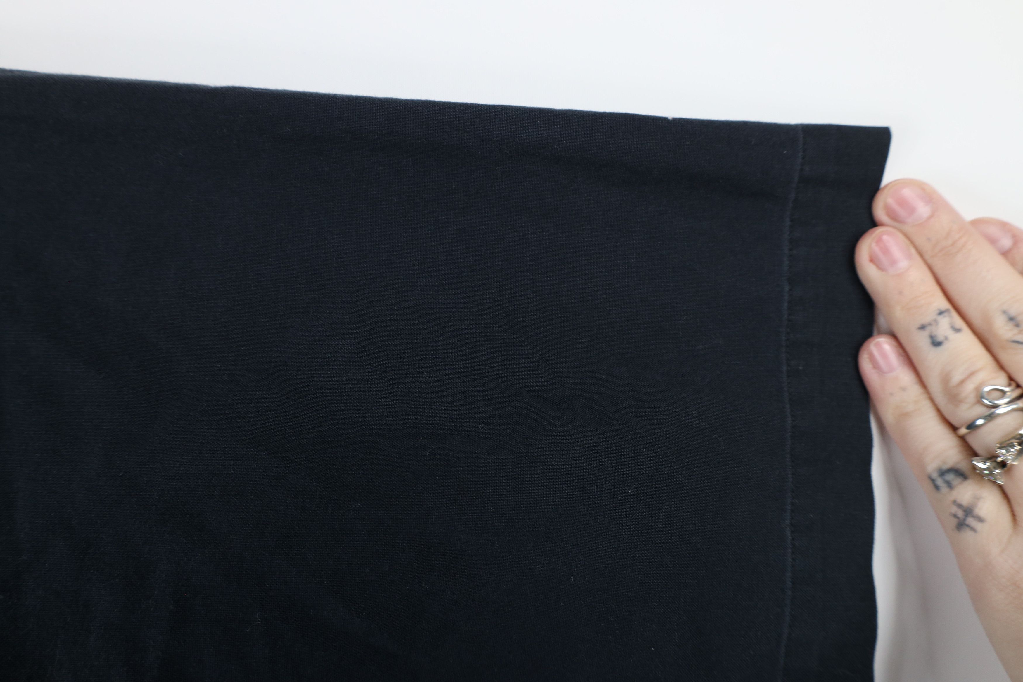 Vintage Vintage 90s Streetwear Short Sleeve Button Shirt Black Size US M / EU 48-50 / 2 - 6 Thumbnail