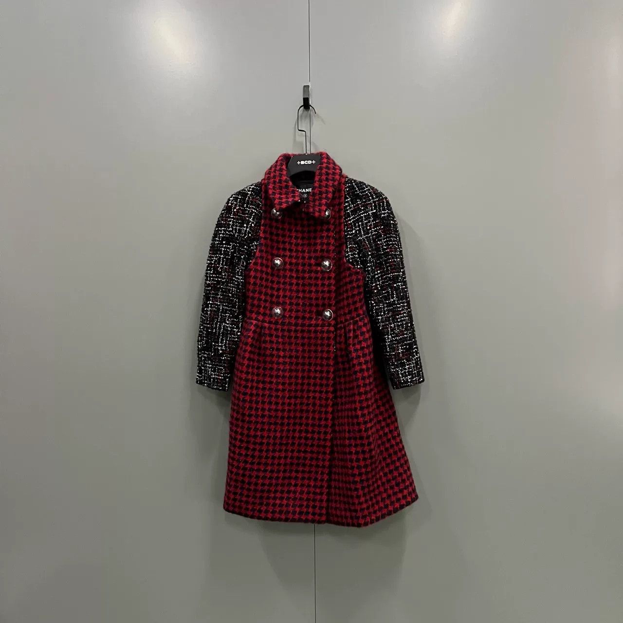 Chanel CHANEL Houndstooth Women's Coat - Bluez Size XS / US 0-2 / IT 36-38 - 1 Thumbnail
