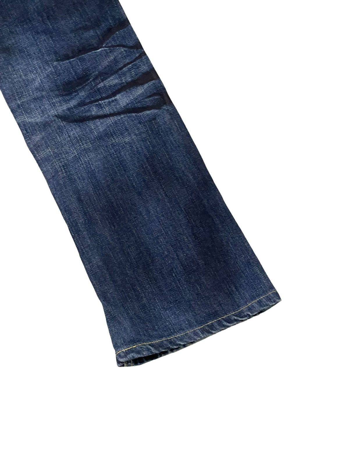Japanese Brand Slim Jeans Jackrose Luv Maison Faded Distress Low Rise 8🟦6 Size US 29 - 14 Thumbnail