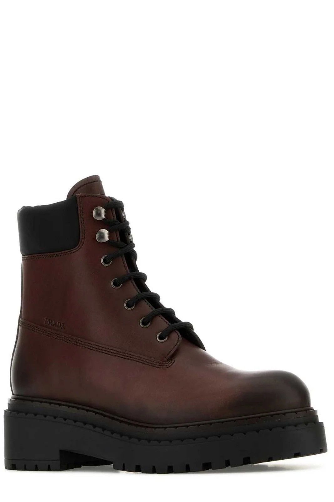 Prada Prada Lace-up Leather Boots in brown Size US 10 / EU 43 - 2 Thumbnail