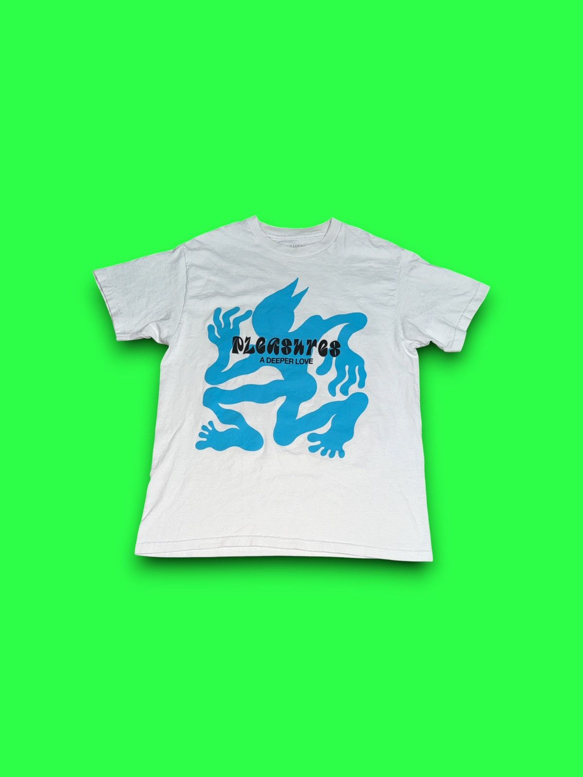 Pleasures BPMS A Deeper Love T-Shirt White Size Medium