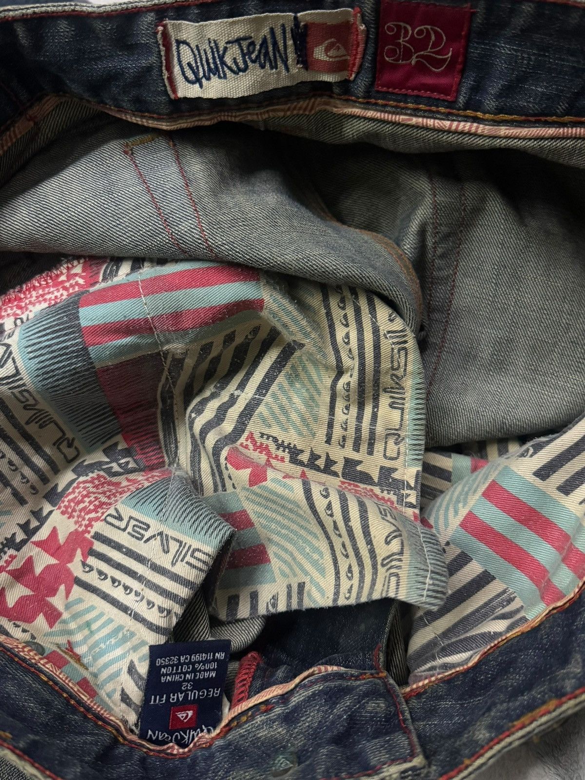 Quiksilver Vintage Y2K Quiksilver QuikJean Japanese Denim Jeans | W35 Size US 35 - 13 Thumbnail