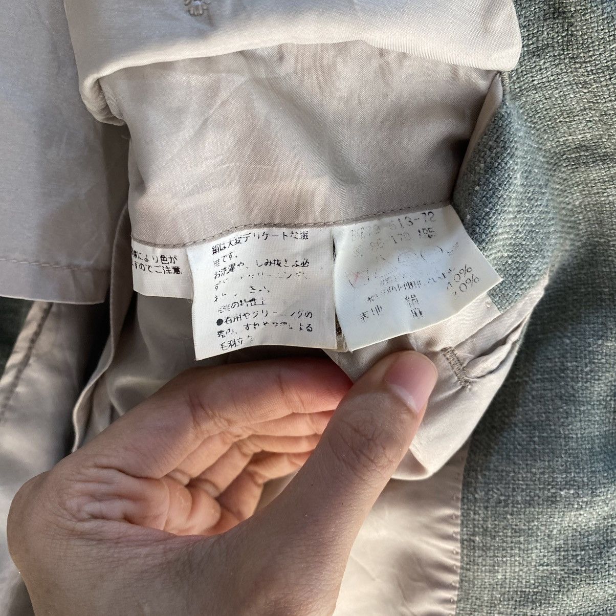 Burberry × Vintage Mens Blazer Jacket Burberrys Silk, Linen And Wool Size Large Size 44R - 10 Thumbnail