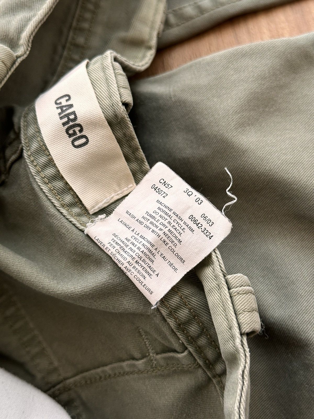 Levi's × Levi's Vintage Clothing × Vintage Vintage Levi’s SS03 Green Military Cargo Pants Size US 31 - 15 Thumbnail