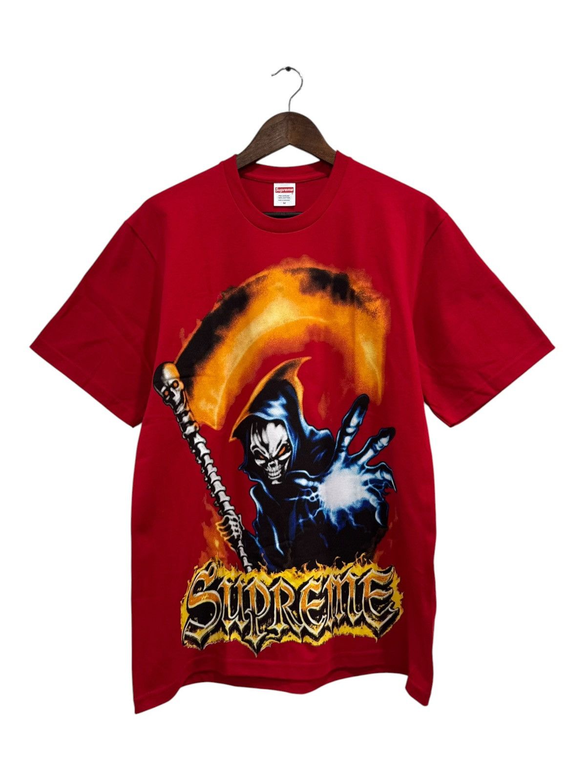 Supreme Supreme Grim Reaper Tee Red Size US M / EU 48-50 / 2 - 1 Thumbnail