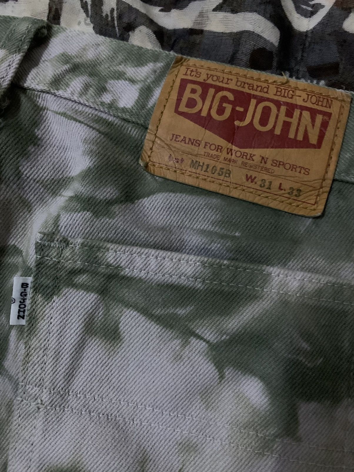 Big John 💥Vintage 90s Big John Japan Tie Dye Pant Size US 30 / EU 46 - 6 Thumbnail