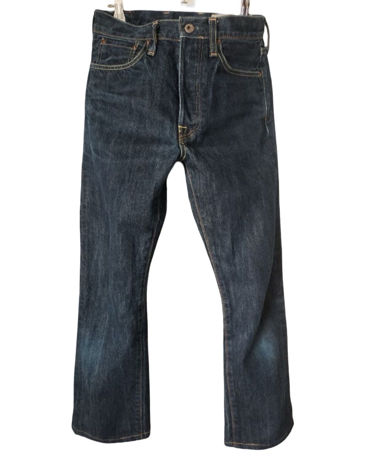 Kapital Dark Wash Indigo Cinch Back Japanese Denim Jeans Size US 29 - 1 Thumbnail