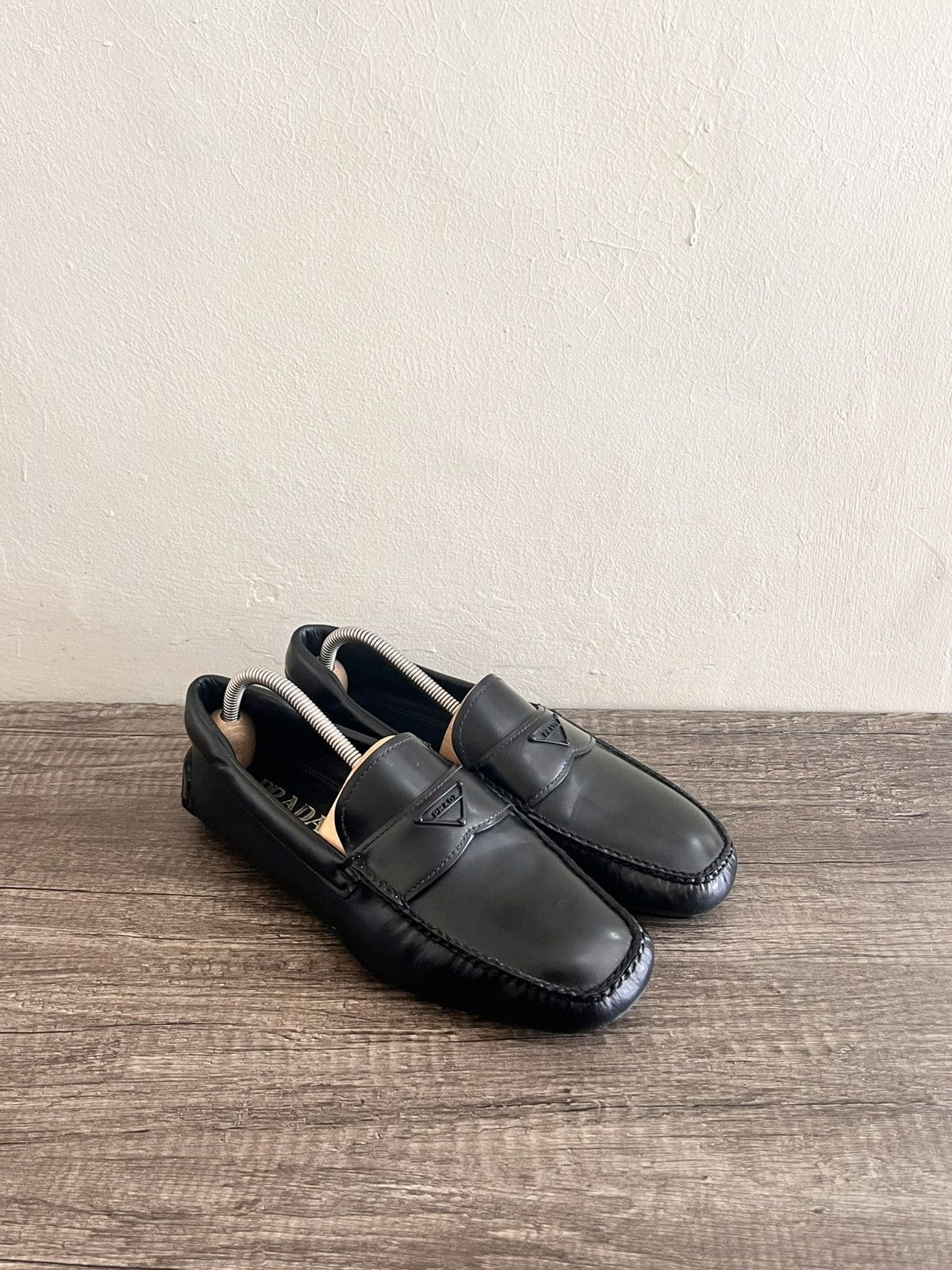 Prada Logo Loafers Size US 6 / EU 39 - 1 Thumbnail