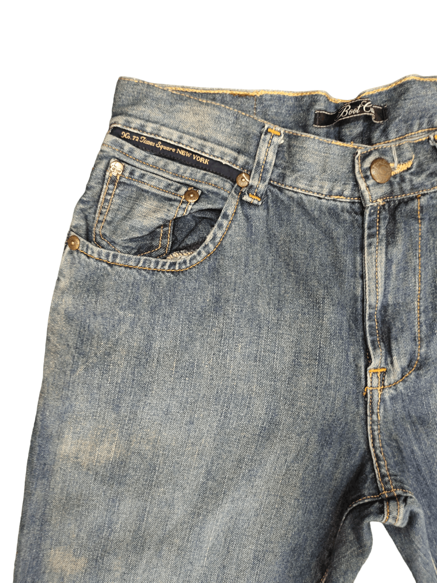 If Six Was Nine Flare Jeans Marc Ecko Cut & Sew Denim Boot Cut Streetwear Size US 30 / EU 46 - 6 Thumbnail