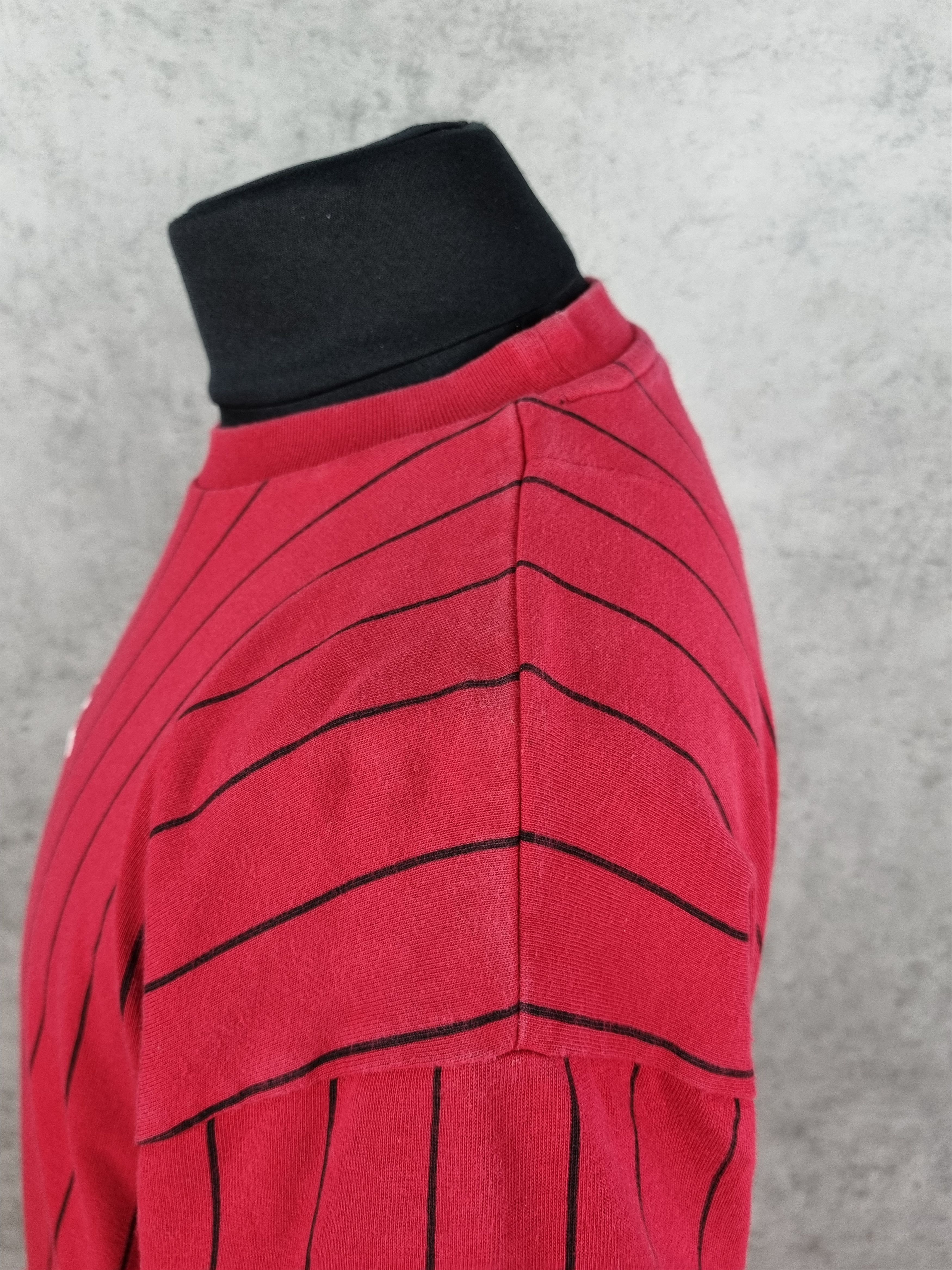 Karl Kani Karl Kani Central Embroidered Logo Pinstriped Teeshirt Size US XL / EU 56 / 4 - 15 Thumbnail