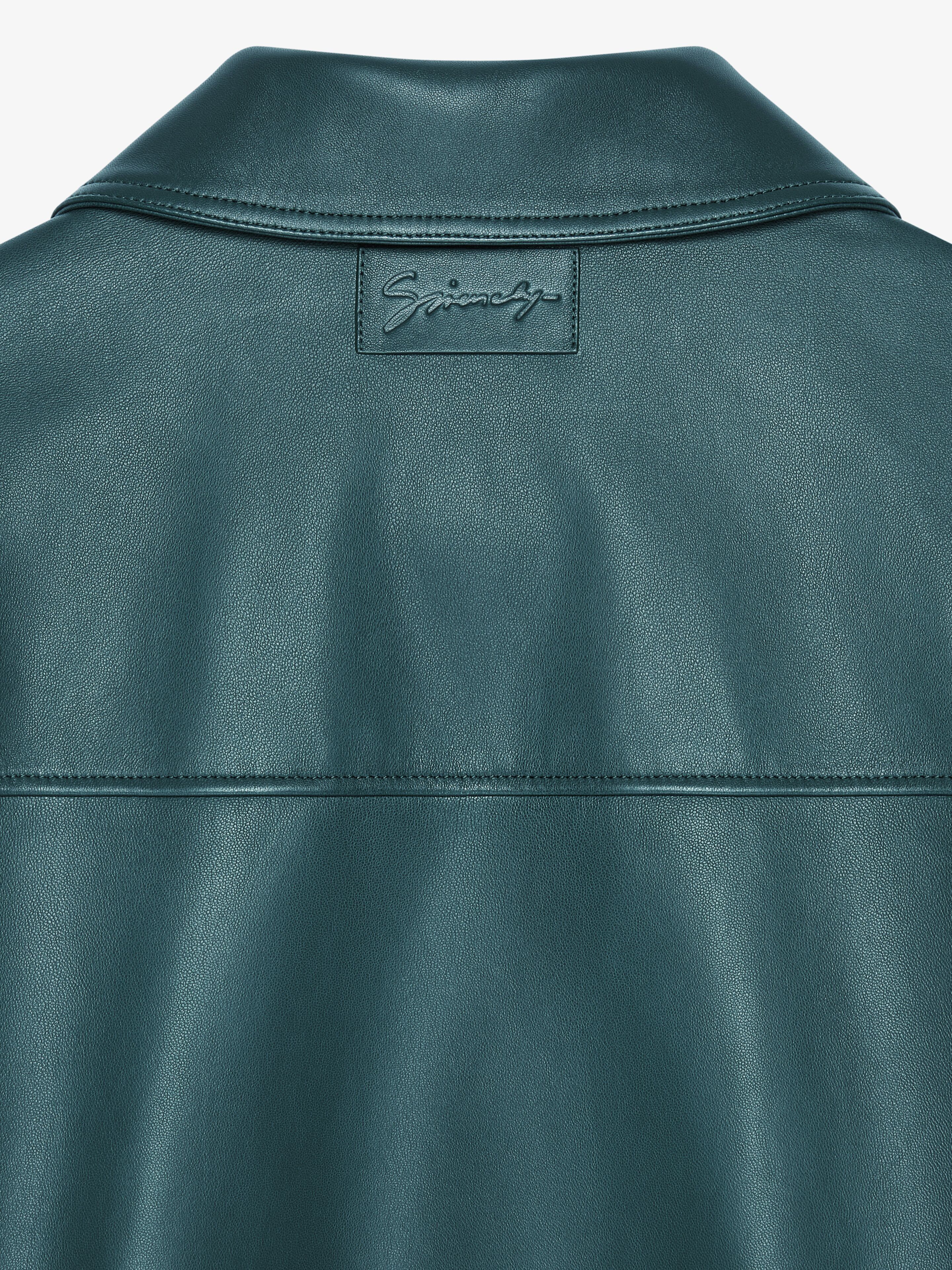 Givenchy o1srvl11e0925 Jacket in Nappa Leather in Dark Teal Size US XXL / EU 58 / 5 - 4 Thumbnail