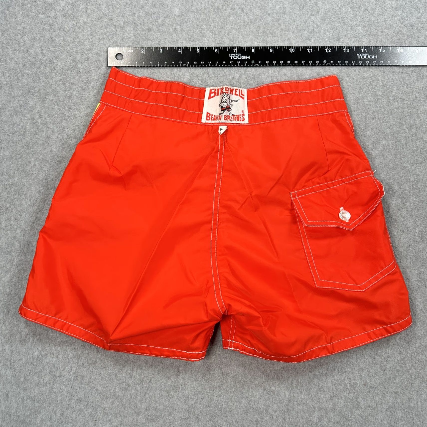 Vintage VINTAGE Birdwell Beach Britches Shorts Mens 27 Red Yellow Boardshorts Surf Size US 27 - 4 Thumbnail