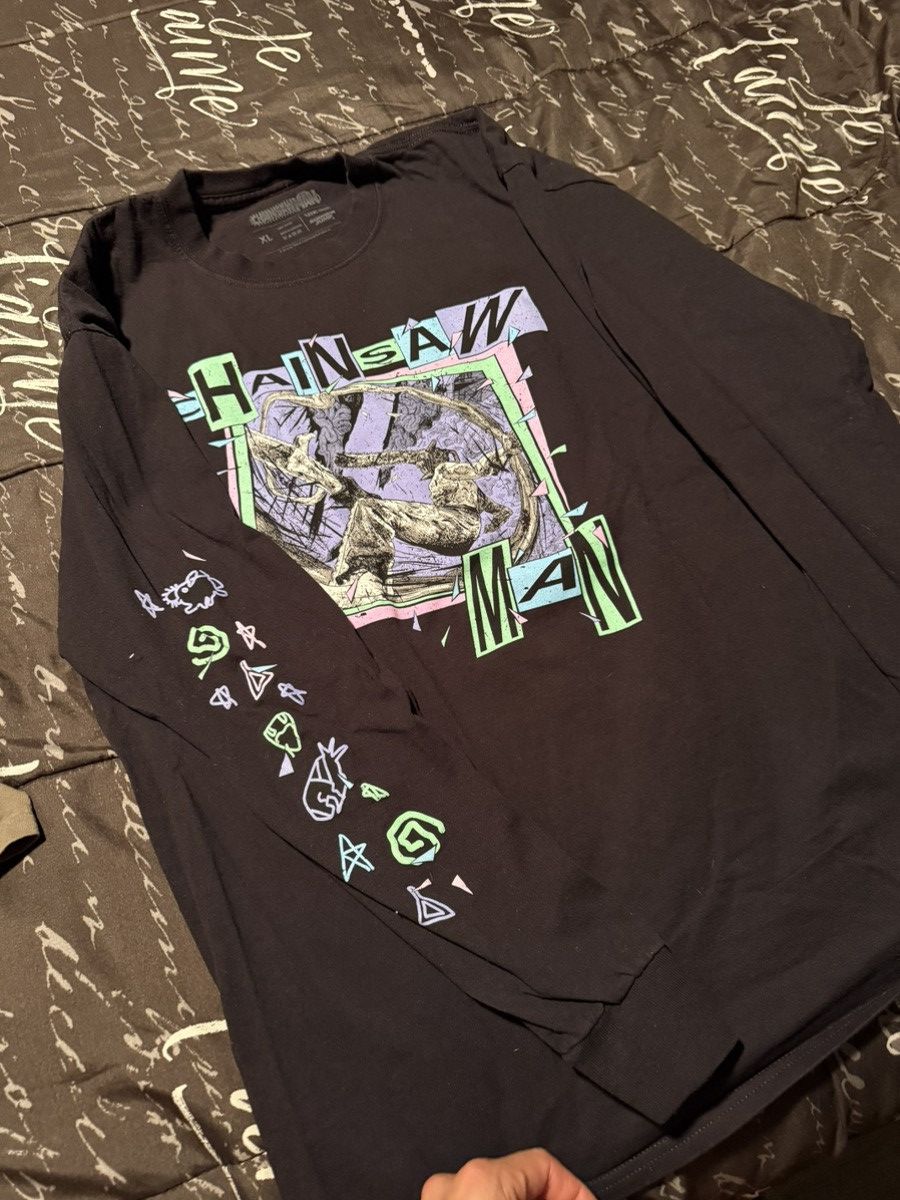 Anime × Japanese Brand Shonen Jump Store Chainsaw Man long sleeve shirt Size US XL / EU 56 / 4 - 2 Thumbnail