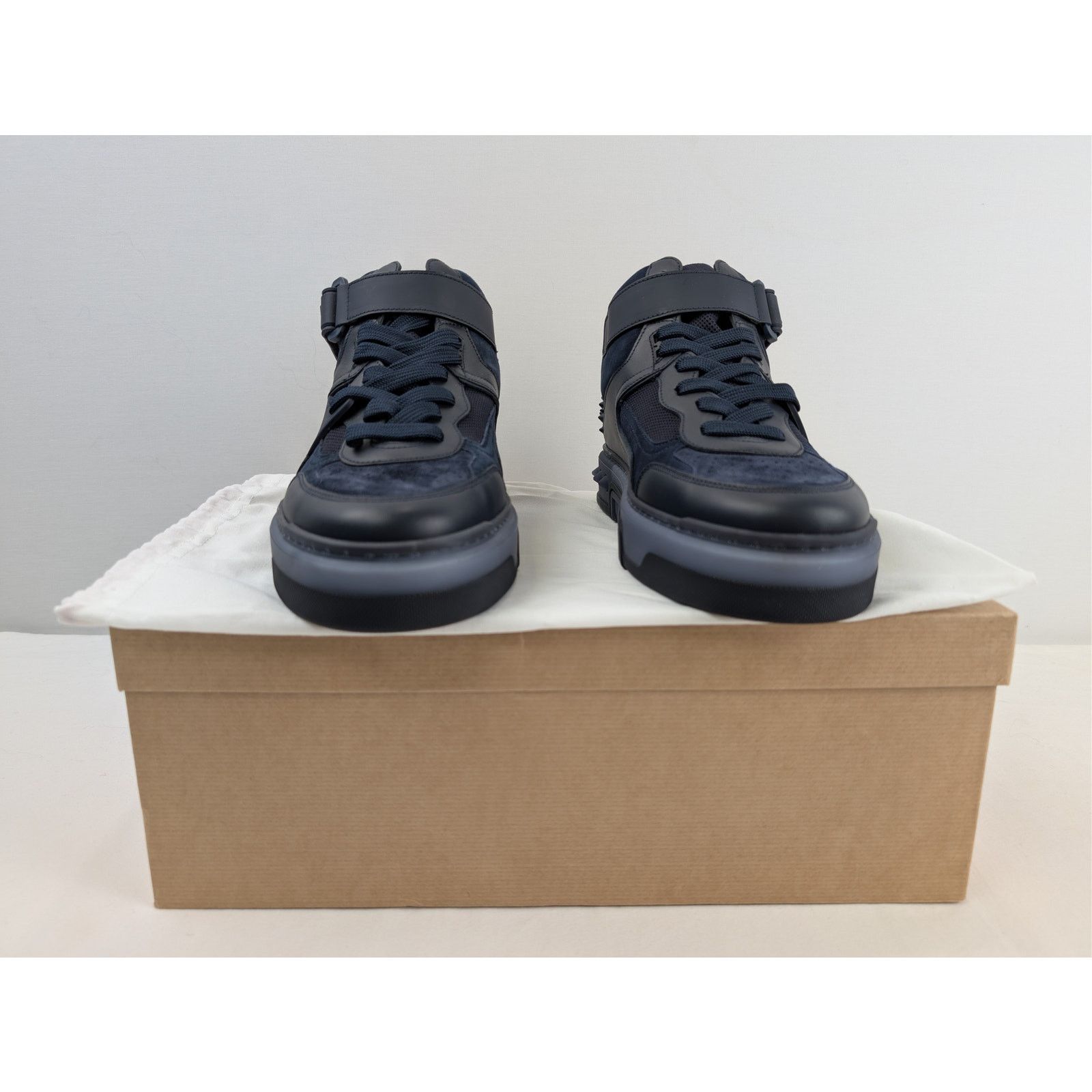 Christian Louboutin o1rshd1 Astroloubi Mid Flat Sneakers in Marine Blue Size US 9.5 / EU 42-43 - 19 Thumbnail
