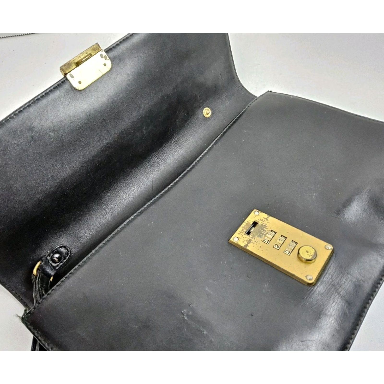 Vintage Dunhill Leather Clutch Wrist Strap Handbag Purse Black Women） Size ONE SIZE - 5 Thumbnail
